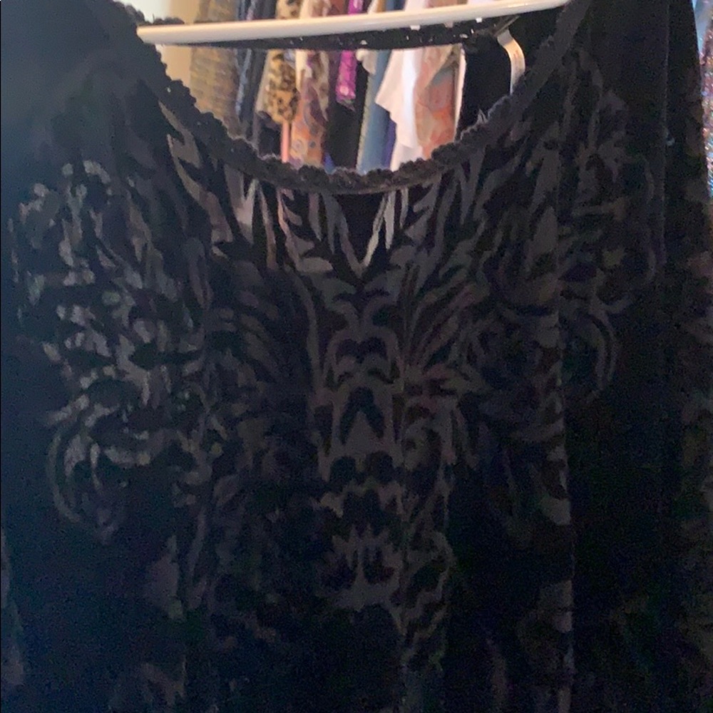 Free people too in black velvet and lace